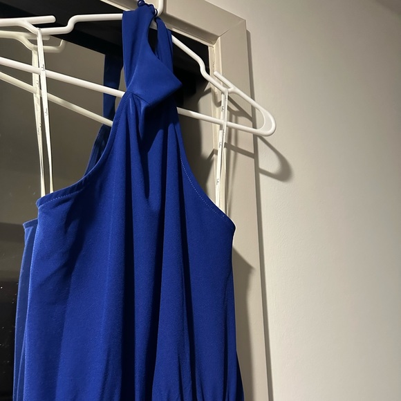 Lulus Royal Blue Halter Jumpsuit - Picture 3 of 6